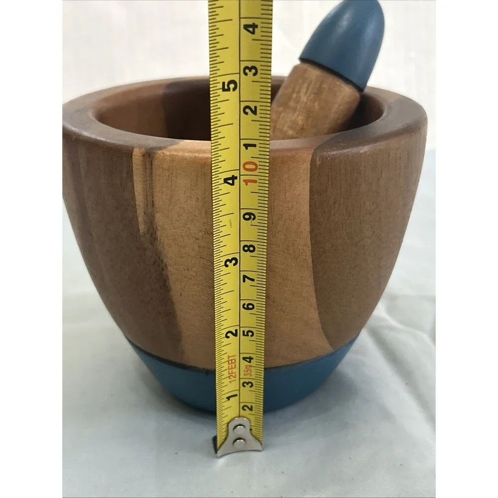 Thyme & Table Acacia Wood Mortar & Pestle